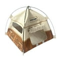 thumbnail image 1 of Lttoisl Mini Camping Tent Model Photography Props, Cute Movable Cloth Small Tent Decor, Dollhouse Furniture Accessory, Desktop Display Ornament for Miniatures, Crafts, Dioramas, Educational Play, 1 of 8