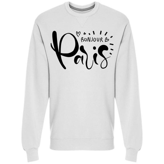 Handlettering Of Love City Paris Sweatshirt Men -Image by Shutterstock, Male XX-Large