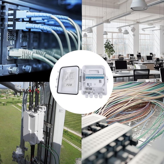 12Core Fiber Optic Patch Panel 12-Port Ftth Fiber Optic Patch Panel Splitter Box 12-Core Lc Fangkenuo