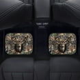 thumbnail image 4 of Renewold Deer Camo Hunting Forest Grey Car Floor Mats Auto Carpet Car Rugs Set of 4, Anti-slip Universal Fit for SUVs Sedans Trucks, Car Accessories for Women Men, 4 of 7