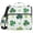 Clover with Green Plaid, variant on 3 Ring Zipper Binder with Shoulder Strap Waterproof Trapper Keeper 2 Inch D-Ring 500 Sheets Capacity, Pink Leopard