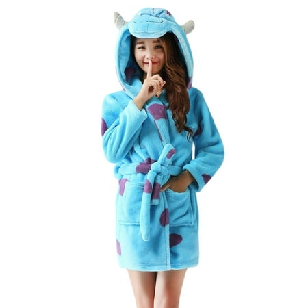 

Homgreen TowelSelections Girls Robe Kids Soft Plush Hooded Fleece Bathrobe