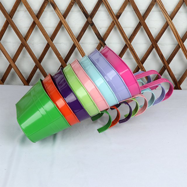 mmirethe Wall Hanging Planter Choice For Any Outdoor Setting Different Rainbow Colors Pink 1Set