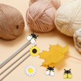 thumbnail image 5 of 16Pcs 4 Style Silicone Beads DIY Nursing Necklaces and Bracelets Making Chewing Pendants For Teethers Bees/Sunflower Mixed Color 31~40x28~40x8.5~9.5mm Hole: 2~3.5mm 4pcs/style, 5 of 6