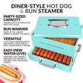 thumbnail image 2 of Steamer Nostalgia, extra grande, estilo restaurante, 20 salchichas, color aguamarina, 2 of 6