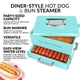 thumbnail image 2 of Steamer Nostalgia, extra grande, estilo restaurante, 20 salchichas, color aguamarina, 2 of 6