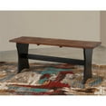Riverbay Furniture Kerry Planked Solid Wood Dining Nook Set in Black