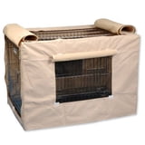 View of Precision Indoor/Outdoor Dog Crate Cover, Tan, Large, 11