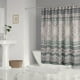 thumbnail image 1 of Levtex Home - Addie - Cortina de ducha (183 x 183 cm) con ojales - Rayas medallón - Rosa, azul, negro y blanco - Tela de algodón, 1 of 3