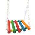 thumbnail image 1 of Flmtop Bright Color Parrot Parakeet Bird Pet Swing Stand Hamster Chew Bite Hanging Toy, 1 of 6