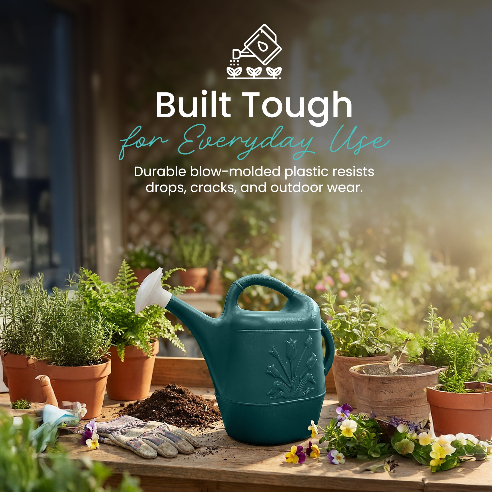 Union Products 2 Gal. Watering Can - Hunter Green