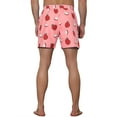 thumbnail image 3 of Unique Bargains Men's Fruits Print Drawstring Waist Pattern Surfing Board Shorts Pink 34, 3 of 5