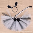 thumbnail image 5 of Disfraz de mono para Halloween para niños, diadema, falda, lazo de cola, accesorios para cosplay, carnaval, cumpleaños, 1 a 12 años, 5 of 5