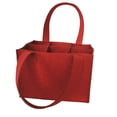 thumbnail image 1 of Ounissouiy Bolsa de almacenamiento de fieltro caja reutilizable cerveza vino 6 ranuras extraíble gran capacidad portador bolso protector Almacenamiento y organización del hogar Vino rojo, 1 of 6