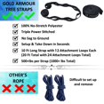 thumbnail image 4 of Hamaca de Camping Gold Armour XL Doble Capacidad 225 kg Roja, 4 of 6