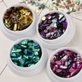 thumbnail image 4 of opvise Shell Nail Decoration Colorful Natural Abalone Shell Thin Slices 3D Nail Art Charm Manicure Craft Ornaments Nail Supplies, 4 of 8