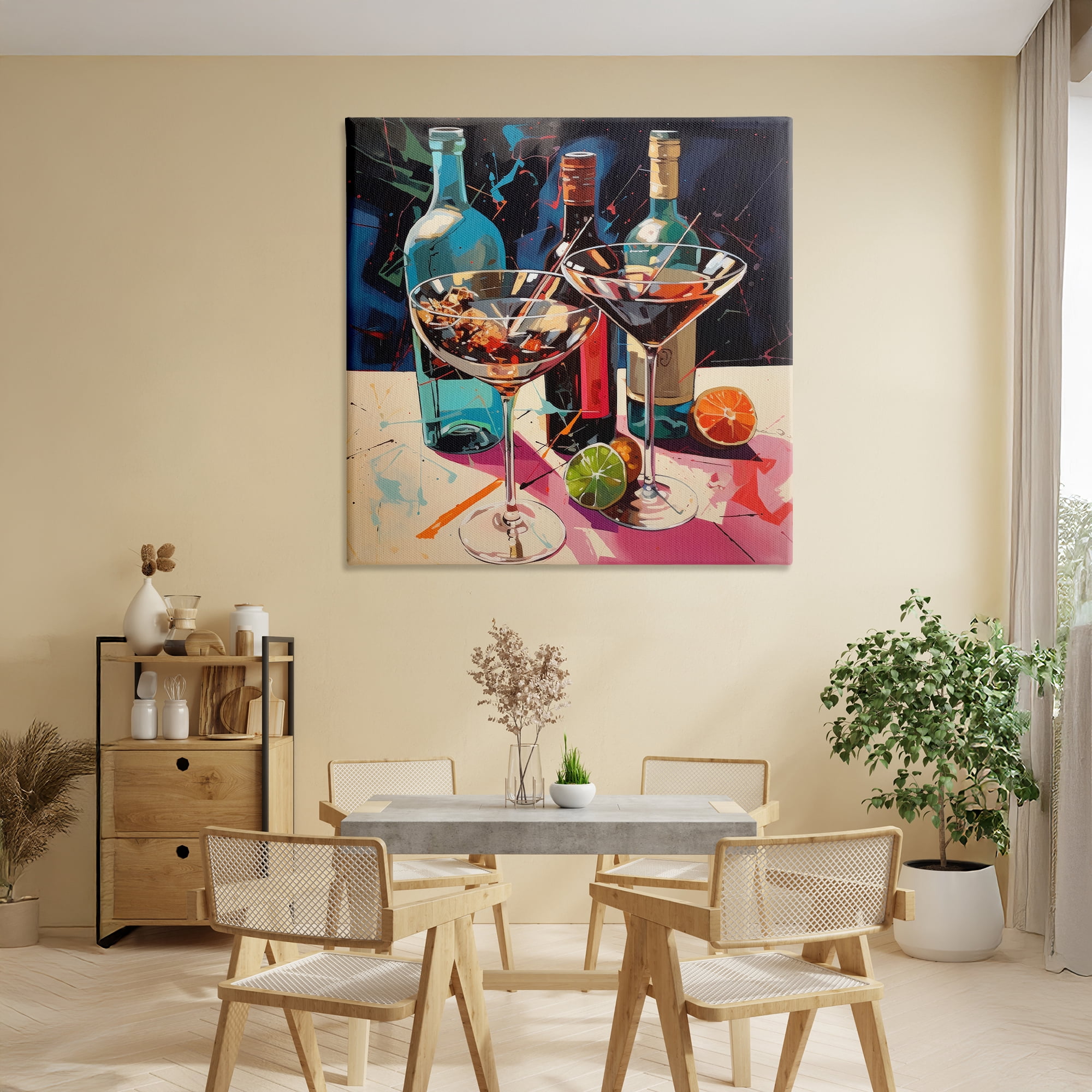 Stupell Industries Artsy Cocktails of Every Sip Canvas Wall Art, design by Lazar Studio