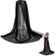 thumbnail image 1 of Falda larga de tul negro de 122 cm, de poliéster, de malla transparente, tutú, maxifaldas de cintura alta, desmontable, para cubrir bikini, vestido de encaje., 1 of 5