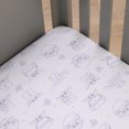 thumbnail image 2 of Star Wars Grogu Cutest in The Galaxy Cream and White Nursery Fitted Crib Sheet, 2 of 4