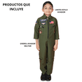 thumbnail image 3 of Disfraz unitardo de piloto militar Aviador Fx Costumes para Niño talla 4 a 6 años, 3 of 8