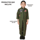 thumbnail image 3 of Disfraz unitardo de piloto militar Aviador Fx Costumes para Niño talla 4 a 6 años, 3 of 8