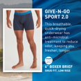 thumbnail image 2 of Calzoncillo bóxer ExOfficio Give-N-Go Sport 2.0 para hombre azul marino M, 2 of 6