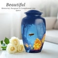 thumbnail image 5 of Bee Funeral Cremation Urns For Adult Ashes Women - Decorative Urns For Human Ashes Adult Man - 1 Large & 4 Keepsake Urn For Mother - Blue Urn For Mom & Dad - 10 & 3 Inch, 5 of 7