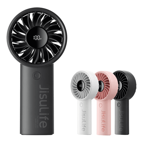 Ventilador Portátil Recargable 5000mAh 5 Velocidades LED Xtellar Negro