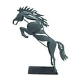 thumbnail image 2 of yotijay Decorative Horse Figurine Iron Horse Sculpture Positive Horse Running Statue for, 2 of 9