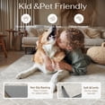 thumbnail image 3 of BERTHMEER 8'x10' Area Rugs for Living Room Large Gray Modern Geometric Rugs for Bedroom Office Machine Washable Checkered Rhombus Pattern Farmhouse Dining Room Rugs Non Slip Contemporary Carpets, 3 of 8