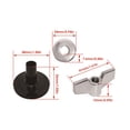thumbnail image 2 of OFFIGAM 1 Set Drum Cymbal Felt with Durable Black for Musicians Tools, 2 of 8