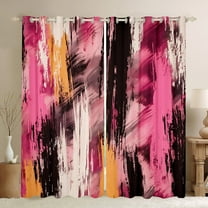 Manfei Chic Abstract Geometric Black Out Curtains, Modern Fashion Curtains Pack of 2 (42x63 Each), Teen Kid Child Adult Bedroom Curtains, Curtains and Drapes Home Decor