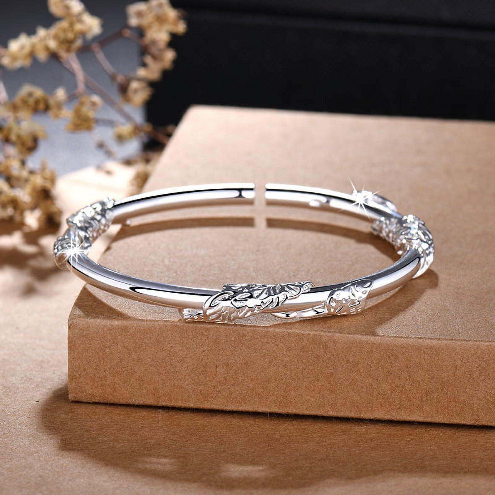 OX JEWELRy Silver Curve Bangle | MB -there is a OX JEWELRY