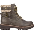 thumbnail image 2 of Women's Cliffs by White Mountain Meldon Lace Up Ankle Boot Stone Fabric 7 M, 2 of 6