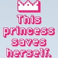 thumbnail image 2 of CafePress - This Princess Saves Herself Long Sleeve T Shirt - Long Sleeve Infant T-Shirt, 2 of 2