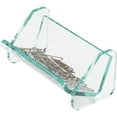 thumbnail image 2 of Lorell, LLR80660, Acrylic Paper Clip Holder, 1 Each, Green Edge,Transparent, 2 of 5