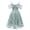 Blue Gray, variant on Women Spaghetti Strap Floral Lace Bridesmaid Cocktail Party Dress Cold Shoulder Ruffle Sleeve Wedding Guest Prom Dress 2XL Dark Blue