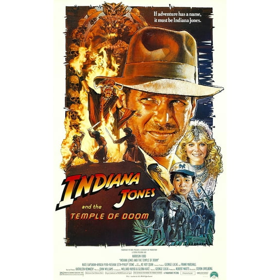 Indiana Jones And The Temple Of Doom - Movie Poster (Regular Style) (27 X 40")