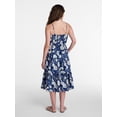 thumbnail image 3 of Time and Tru Women's Sleeveless Tiered Cotton Midi Dress, Sizes XS-XXXL, 3 of 5