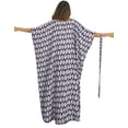 thumbnail image 3 of Plus Size Women’s Beach Bikini Cover Ups Open Front Long Kimono Cardigan Casual Swimsuit Cover up Alsol Lamesa, 3 of 6