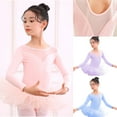 thumbnail image 5 of Lovskoo Gymnastics Ballet Leotard for Toddler Girls Dance Leotard Summer Ruffle Sleeve Training Clothes Baby Childrens One-piece Gym Suit Blue, 5 of 5