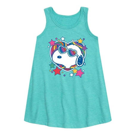 

Peanuts - Snoopy Groovy Heart - Toddler and Youth Girls A-line Dress