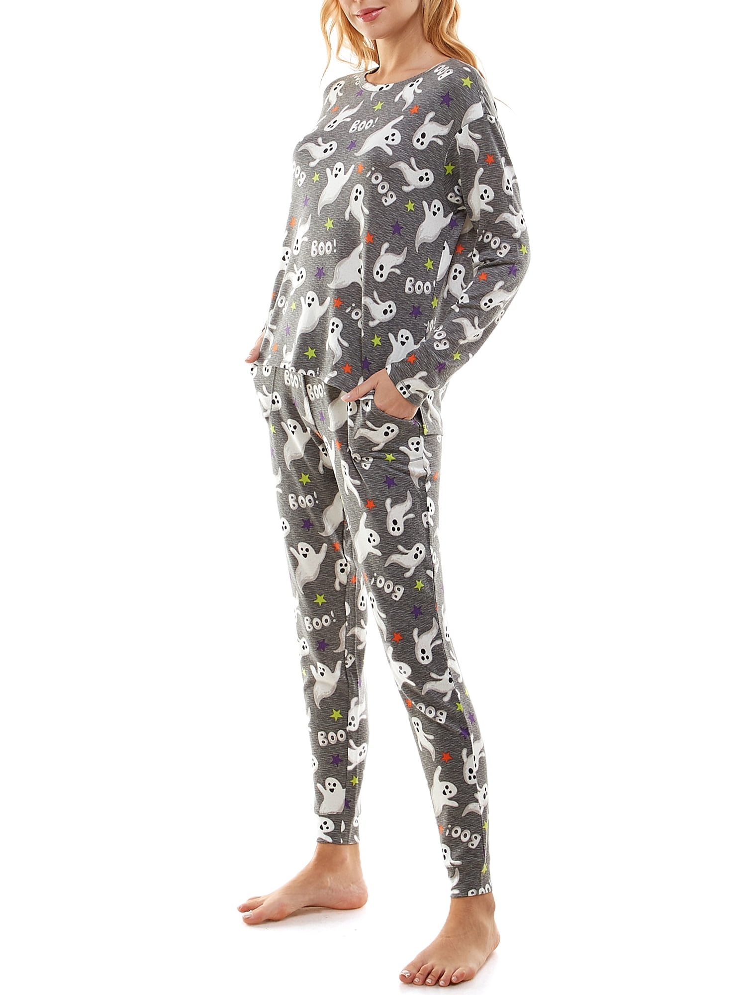 Way To Celebrate Women's Halloween Pajama Set, Sizes XS to 3X