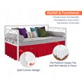 thumbnail image 2 of SGI Bedding Day Bed Skirt | Full 12" Inch Drop, Ruffled Microfiber Bed Skirt | Fade Resistant, Wrinkle Free, Anti-static, Decorative, Extra Storage Space, Clutter-Free | Blood Red, 2 of 7