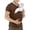 Brown, variant on Men's Kangaroo Pocket T-shirt with V-Neck and Short Sleeves Featuring Extra Large Pouch for Holding Newborns Babies Toddlers Army Green XXL