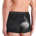 thumbnail image 5 of Daiia Astronaut Sitting On Mercury Planet Men's Underwear Boxer Briefs, Cotton Stretch Moisture-Wicking Underwear-Small, 5 of 9