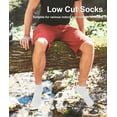 thumbnail image 6 of Loritta Ankle Socks for Men, Running Low Cut Socks Athletic Size 8-10 Socks for Men White, 12 Pairs, 6 of 7
