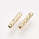 thumbnail image 2 of 200pc Brass Fancy Cut Beads Column Real 18K Gold Plated 7x1.5mm Hole: 0.8mm, 2 of 2