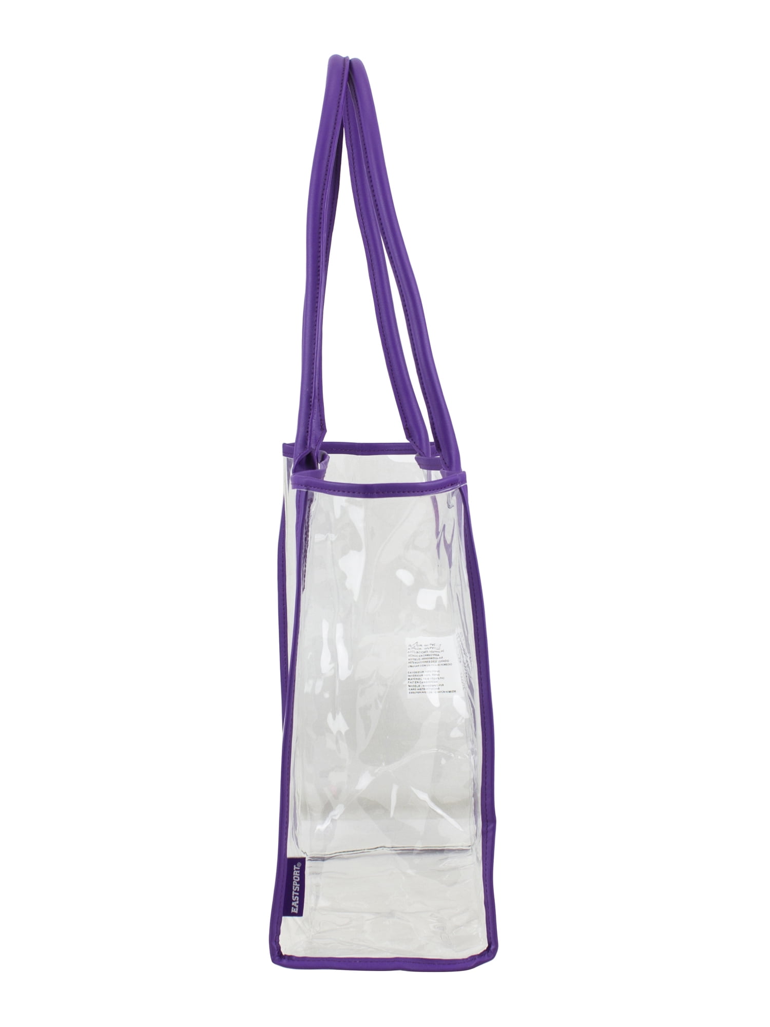 Eastsport Clear All-Purpose Security Tote, Purple