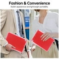 thumbnail image 4 of Allytechgroup Clear Case for iPad 9th/8th/7th Generation 10.2" & iPad Air 3 10.5" (Air 3rd Gen) & iPad Pro 10.5 2017, [Built-in Pencil Holder] Anti Yellowing Slim Shockproof Protective Cover, Red, 4 of 7